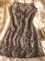 Abercrombie & Fitch Black Floral Mini Dress Photo 0
