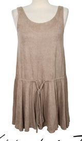 NWT Free‎ People Movement Faux Micro Suede Mini Dress Preppy Minimalist Granola Photo 0