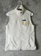 Patagonia Re-Tool Fleece Vest Women’s Ivory Cream Full Zip Outdoor Hiking Medium Photo 0