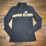 Victoria's‎ Secret PINK 5th & Ocean Purdue Boilermakers Metallic 3/4 zip XS top Photo 0