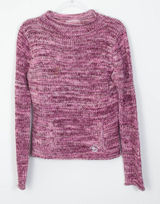 Billabong Womens Wool Blend Pullover Knit Sweater Pink Size XL‎ Mock Neck Y2K Photo 0