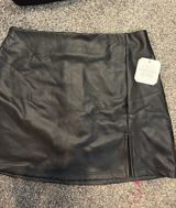 Altar'd State Leather Black Skirt Photo 0