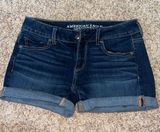 American Eagle Dark Wash Jean Shorts Photo 0