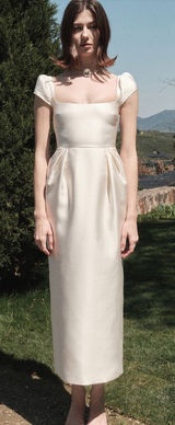 Maison Amory The Belmont Dress in Ivory Cream XXS NEW $369 Bride Bridal Photo 0