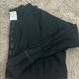 Aerie Black Crew Neck Sweater with Classic Design Photo 0