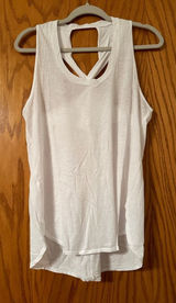 Lanston Twist Back Racerback Tank - White - NWT - Size L Photo 0