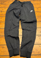 Nike Mens Sportswear Club Fleece Joggers Black XS Sweatpants Cuffed Graphic‎ Photo 0