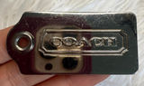 2” COACH Silver Fob Bag Charm Hang tag Hangtag Photo 0
