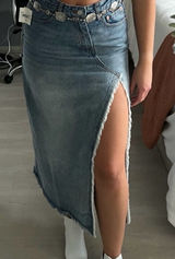 Signature Collection Denim Skirt Photo 0