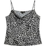 Banana Republic 100% Silk Leopard Print Cowl Neck Camisole Tank Top Black M‎ Photo 0