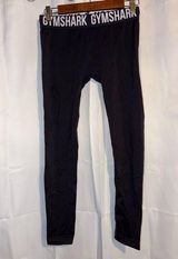 Gymshark Fit Leggings Black Women Size Small Athletic Wear Logo Waist Band Photo 0