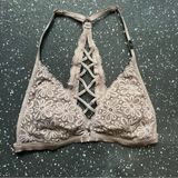 Victoria’s Secret Mauve Dusty Rose Floral Lace Bralette Racerback Womens Size S Photo 0