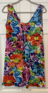 VTG‎ Jams World Tank Top Small 50 Years Calypso Artsy Made in Hawaii Tropical Photo 0
