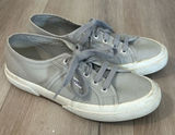 Superga Classic‎ Gray Lace Up Sneakers Womens Sz 6.5 Casual Skate Shoes Street Photo 0