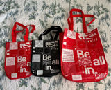 Lululemon Sustainable Tote Bag Set Three Trio Small Large Red Black Photo 0