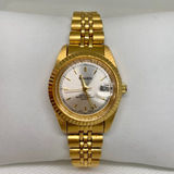 Gruen since 1874 gold tone date classic watch 26mm Japan up to 7.5” running Photo 0