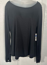 Be Inspired Studio Black Long Sleeve Top Size XL NWT Photo 0