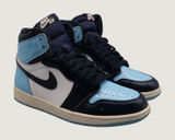 Nike Air Jordan 1 Retro High OG Blue Chill Patent Leather Womens 9 CD0461-401 Photo 0