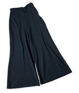 Quince Ultra-Stretch Ponte Wide Leg Ankle Pants Women M Black Pintuck High Rise Photo 0