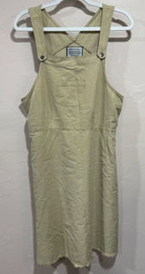 Directives Lyocell Khaki Jumper Dress overall dress Pockets Adjustable Straps Photo 0