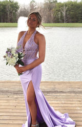 Lilac Sherri Hill Prom Dress Photo 0