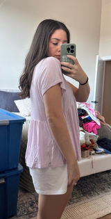 light purple peplum top freebird Photo 0