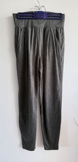 Vuori Womens‎ Heathered Charcoal Gray Pleated High Rise Tapered Joggers Pants Photo 0