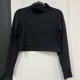 Offline By Aerie Mock Neck Longsleeve Crop Top Athletic Size Medium Thumb Holes Photo 0