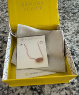 Kendra Scott Elisa Necklace in Rose Gold Drusy Photo 0
