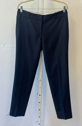Ann Taylor Dark Navy Wool Blend Straight Leg Dress Pants Trousers Size 6 Career Photo 0