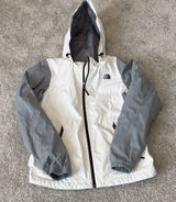 The North Face White and Gray Outdoor Jacket Photo 0