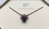 Bomb Party Necklace RBP5871 “Shimmering Moments” LC Ice Crystal on Hematite NWT Photo 0