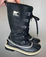Sorel Tivoli Black Waterproof Winter Snow‎ Boots NL1907-010 Womens 7 Photo 0