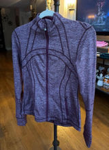 lululemon Define Jacket in a heathered maroon color features a full front 6 Photo 0
