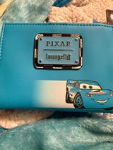 Loungefly Disney Pixar Cars Dinoco Lightning McQueen Zip Around Wallet Photo 0