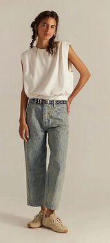 Free People We The Free Deep Trance Dropped Jacquard Jeans Sz.24 Photo 0