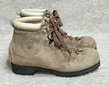 Vintage Vasque Tan Suede Hiking Boots Vibram Sole Made in Italy 7504 Women 8.5 M Photo 0