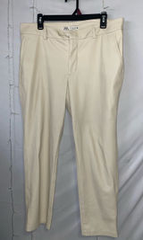 Zara women Cream Straight-Leg Pants Photo 0