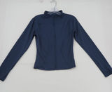 Dizoboee Womens XS Navy Blue Full Zip Athletic Jacket Thumbholes Mock Neck Yoga Photo 0