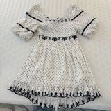 ASOS Y.A.S Puff Sleeve Embroidered Mini Dress Photo 0