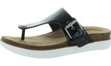 Clarks Elayne Step Patent Leather Sandal Womens Size 6 Black Slip On Comfort NEW Photo 0