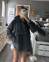 Boutique Quilted Quarter-zip Hoodie Photo 0