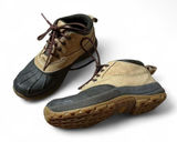 LL Bean Womens Duck‎ Boots Tan Rubber Waterproof Lace Up Size 6 Photo 0