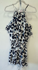 NWT Parker Abstract Animal Print Lightweight‎ Sleeveless Mini Dress Medium Blue Photo 0
