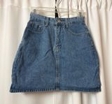 Blue Denim Mini Skirt High Waisted Y2K Skirt Size Small Photo 0