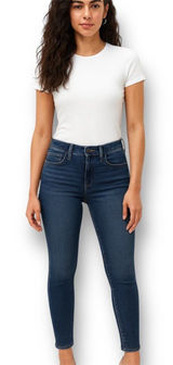 Madewell 10"‎ High Rise Roadtripper 30 Skinny Jeans Dark Wash Stretch Blue Denim Photo 0