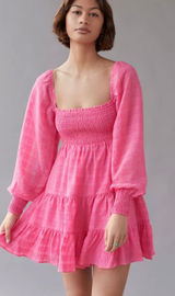 Urban Outfitters UO River Smock Long Sleeve Mini Dress Photo 0
