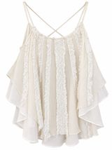 The Addison Story for Anthropologie White Silk Lace Boho Tank Top π€ Photo 0