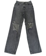PacSun '90s Boyfriend Jeans Loose Baggy Black Distressed Women's‎ 27 Rigid Denim Photo 0