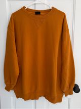 Out From Under Urban Outfitters Oversized Crewneck Sweatshirt Rust M Photo 0